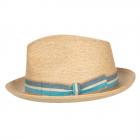 HUTTER | Cappello Trilby Premium in rafia Mare naturale