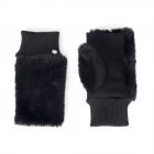 FASHION | Guanti da donna in pelliccia sintetica senza dita nero