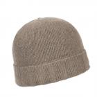 FASHION | Cappello in maglia con risvolto in misto cashmere marrone