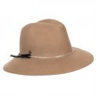 MODA | Cappello da donna Fedora con catena camello