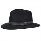 MODA | Cappello fedora in lana con cinturino nero