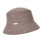 SEEBERGER | Cloche da donna in lana cotta marrone chiaro