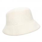 SEEBERGER | Cloche da donna in lana cotta bianco naturale