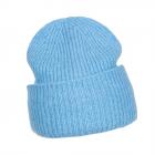 SEEBERGER | Cappello da donna in maglia con risvolto jeans.