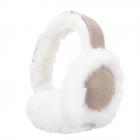 SEEBERGER | Paraorecchie in pelle d'agnello bianco naturale