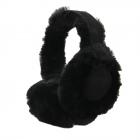 SEEBERGER | Paraorecchie in pelle d'agnello nero