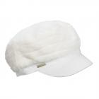 SEEBERGER | Berretto da donna in pelliccia sintetica bianco naturale
