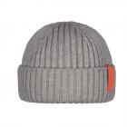 BARTS | Sumter Beanie Cappello Docker lavorato a maglia con risvolto grigio chiaro
