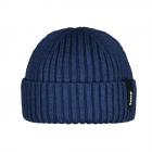 BARTS | Sumter Beanie Cappello Docker lavorato a maglia con risvolto blu scuro