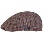 STETSON | Cappello piatto Harris Tweed in pura lana vergine blu