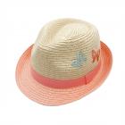 MAXIMO | Bambini Bambina Cappello trilby ricamo farfalla rosa