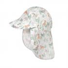 MAXIMO | Mini Girl Cap berretto da bambina con visiera e protezione per il collo naturale