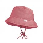 MAXIMO | MINI KIDS CAPPELLO IN TESSUTO PER BAMBINI CON NASTRO DA ANNODARE rosa