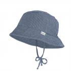 MAXIMO | MINI KIDS CAPPELLO IN TESSUTO PER BAMBINI CON NASTRO DA ANNODARE jeans.