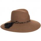 MAYSER | Cappello invernale da donna in lana a tesa larga marrone medio