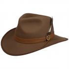 STETSON | Cappello western in feltro di lana indeformabile marrone medio