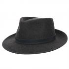 MAYSER | Cappello fedora in feltro 100% lana idrorepellente e pieghevole nero