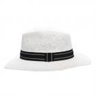 HUTTER | Cappello paglia carta con nastro bianco