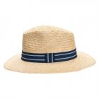 HUTTER | Cappello Panama con fiocco bicolore unisex naturale