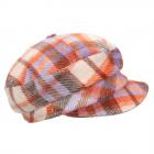 MAYSER | Cappello a palloncino da donna con motivo a quadri salmone