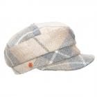 MAYSER | Cappello a palloncino da donna con motivo a quadri bianco naturale