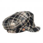 MAYSER | Cappello a palloncino da donna con motivo a quadri nero