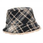 MAYSER | Cappello reversibile da donna in tessuto nero