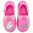 NANGA | ciabatte da bambina a mezza altezza con motivo a unicorno in cotone rosa