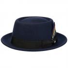 STETSON | Cappello da uomo Pork Pie impermeabile blu