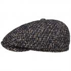 STETSON | Berretto piatto a 6 pannelli in lana da uomo blu