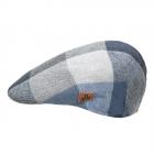 JAILJAM | Coppola Flatcap in tessuto a quadri blu