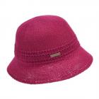 SEEBERGER | cotton-paper mix cloche with pattern bacca