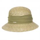 SEEBERGER | Cappello di paglia da donna cloche verde
