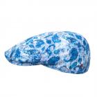 ALFONSO D'ESTE | Cappello piatto in cotone per le giornate di sole blu