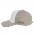 ALFONSO D'ESTE | Cappello con visiera da baseball in 100% cotone grigio chiaro