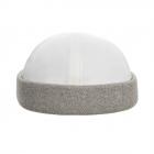 ALFONSO D'ESTE | Berretto Docker unisex in 100% cotone grigio chiaro