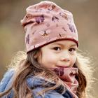 MAXIMO | Beanie Butterfly per bambina Cappello da bambina rosa con farfalla rosa