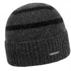 STETSON | Berretto a righe lavorato a maglia con risvolto grigio scuro