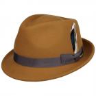 STETSON | Cappello trilby in 100% lana unisex marrone chiaro