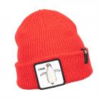 GOORIN KIDS | motivo: pinguino bambini orologio berretto berretto lavorato a maglia con risvolto rosso