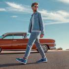 GIESSWEIN | Scarpe Retro Runner Merino da uomo in colore blu reale blu royal