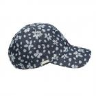 SEEBERGER | Cappello da donna in denim con disegno floreale blu