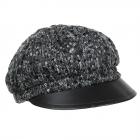 MODA | Cappello da donna in misto lana e paillettes nero