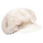 FASHION | Cappello a palloncino in feltro con visiera per donna grigio chiaro
