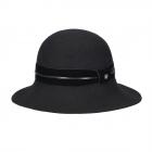 MODA | Cappello a cloche da donna con bordo in velluto nero