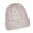 BARTS | Cappello lavorato a maglia con motivo a cavi e risvolto grigio chiaro