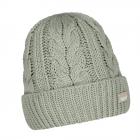 BARTS | Cappello lavorato a maglia con motivo a cavi e risvolto verde oliva.