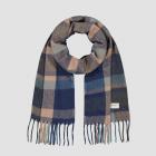 BARTS | Sciarpa da uomo con motivo a scacchiera morbida sciarpa invernale con design a scacchiera blu