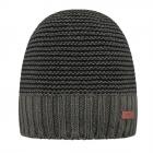 BARTS | Beanie cappello a maglia da uomo con fascia in pile verde oliva.