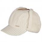 BARTS | Cappello in lana da donna con copriorecchie regolabili bianco naturale